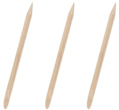 Thyonta 200PCS Nail Wear Tools Wooden Sticks Lightweight and Portable Cuticle Pusher Sanding Stick for Spot Drilling to Remove Stains Nail Care