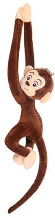 Affe aus Plüsch, hängend, Affe aus weichem Plüsch, hängend, langarmig, Dschungel, Plüschtier, Affe, Plüschtiere, Affe, Plüschtier mit langem Schwanz