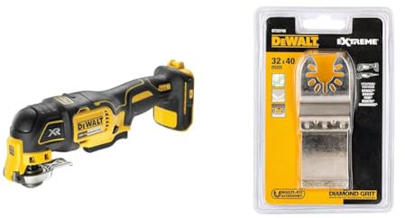 DEWALT DCS355N-XJ Oscillating Multi-Tool 18V Li-Ion Cordless Brushless Battery Powered + Suitable Power Tool Accessory