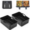2-Pack Reusable Silicone Air Fryer Liners for Ninja Dual Air Fryer, Compatible with Ninja Foodi AF300UK, AF400UK, SL400UK, Tower T17088, Heat Resistant, Microwave & Oven use, (7.6L- 9.5L)