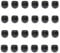 RattanPark 24PCS Round Plastic Inner Plugs Half Spherical Domed End Covers, Chair Leg Caps,Floor Protectors, Plastic Feet for Garden Furniture, Plug Protectors for Chairs Table Legs (32mm)