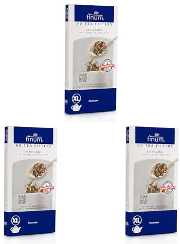 Finum 60 Papierteefilter Größe XL (Packung mit 3)