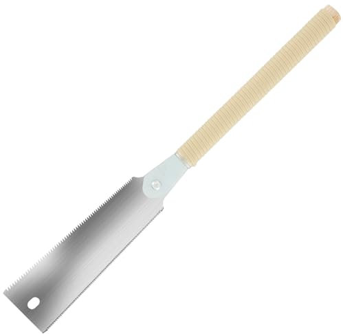 Feinsäge 595mm 10TPI 17TPI Bündigschnittsäge mit 235mm Zahnblatt SK5 Hohe Härte Dreiseitiges Zahnradschleifen Japanische Säge für Männer Frauen Holzbearbeitungsanfänger Schreiner