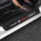 YINTMI 4 Stück Autotürschwellenschutz für Sitz, Kohlefaser-Trittplatten, Willkommenspedal, rutschfestes Auto-Styling-Dekorations-Zubehör (A)