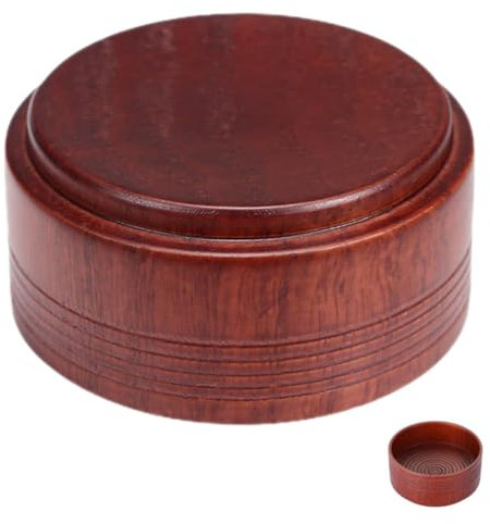 Ipetboom Vintage Oak Wood Shaving Bowl Durable Portable Shaving Mug for Men Reusable for Grooming