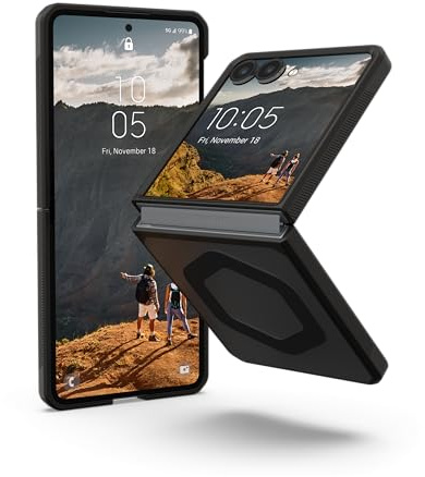 URBAN ARMOR GEAR Mouve Hülle für Samsung Galaxy Z Flip 7 | Offiziell Designed for Samsung Zertifiziert | Magnetische Aufladung kompatibel | Air-Soft Ecken