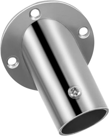 TOPPERFUN Asta Doccia Angolare Inossidabile Braccio per Tende da Bagno Fissaggio per Installazione Facile e Versatile