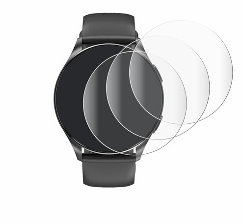 Savvies 4 Stück Full-Screen Schutzfolie für Iowodo W40 1.43 Full-Cover Displayschutz-Folie mit Installationshilfe [3D Curved, Transparent]