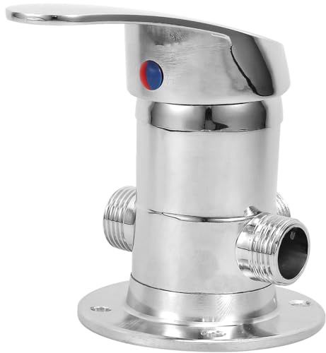 MAGICLULU Wassermischventil aus Zinklegierung mit Dreiwegefunktion für Solarduschen und Warmwasserbereiter Thermostatventil für Kalt und Warmwasser Geeignet für Bad und Dusche
