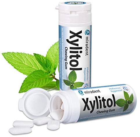 Miradent Zahnpflegekaugummi Xylitol Pfefferminz