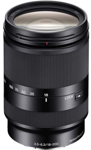 Sony 18-200mm F3.5-6.3 E-Mount Lens SEL18200LE Nero