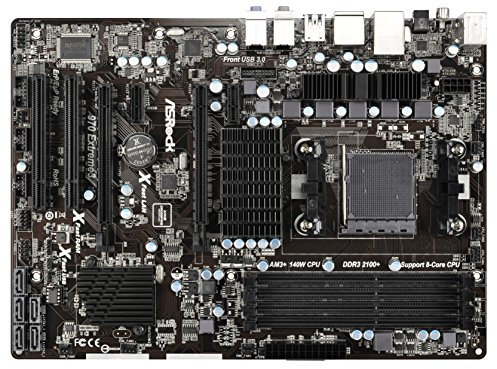 Asrock 970 EXTREME3 R2.0 Mainboard Sockel AM3+ (ATX, AMD 970/SB950, 5X SATA III, 4X DDR3-Speicher, 4X USB 2.0)