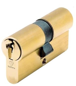 Vachette V5 SYNKRO - Cylindre de Serrure Débrayable 30x30 mm Laiton, 5 Goupilles, Cylindre de sûreté - Porte d'entrée, Portes extérieures, Porte de Service, Portes intérieures, 3 Clés