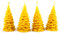 Naturra 100% Bienenwachskerzen-Set Tannenbäume handgegossen (4-teilig)