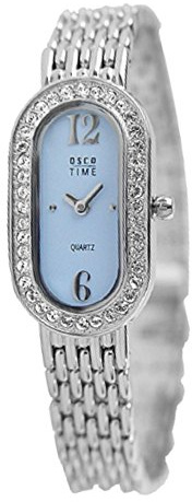 OSCO Edelstahl Damen-Armbanduhr (blau)