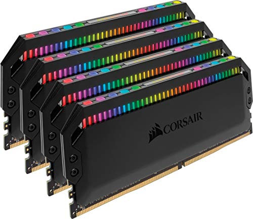 Corsair Dominator Platinum RGB 64 GB (4x16GB) DDR4 3600MHz C18, Enthusiast RGB LED Illuminated Memory Kit - Black