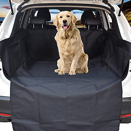 WeFine Car Boot Liner for Dogs Universal Waterproof Car Boot Cover with Bumper Flap Fits Cars, 4x4, Estate, Trucks, Hatchback, SUV
