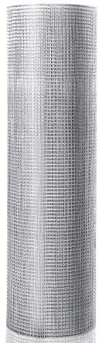 COSTWAY Grillage pour Plantes et Animaux Antirouille Maille: 7 x 7mm Idéal pour Le Jardin Volières Poulaillers Clapiers (15 x 1,2M)