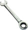 AERZETIX - C45509 - Clé plate mixte manuelle à fourche/classique 24mm - vers clé à cliquet 24mm anneau/oeil 12 pans - métrique - en acier CR-V pour serrage/assemblage - manche droite polie - DIN 3113