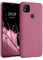 kwmobile Funda para Xiaomi Redmi 9C Carcasa - Ultrafina de TPU y Silicona con Bordes elevados anticaídas - Rosa Oscuro