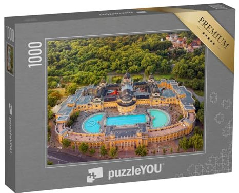 puzzleYOU: Puzzle 1000 Teile „Luftaufnahme von einem Thermalbad in Budapest, Ungarn, Europa“ – aus der Puzzle-Kollektion Ungarn