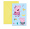 Procos - Einladungen mit Umschlag Peppa Wutz Messy Play aus FSC-Papier, 6 Stück, PR94113