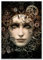 wandmotiv24 Poster als Wanddeko, Größe Din A2, Steam Punk, Gesicht Frau, Zahnrad, Uhr, Technik, Fantasy, Moderne Wanddeko, Wandbilder, Deko, Bild M0103