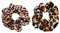 2 stücke Frauen Mädchen Leopard Samt Haargummi Elastisches Haarband Pferdeschwanz Halter Haargummi Haarschmuck Nützlich und praktisch