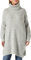 Vila Vicilia-Cuello Redondo L/S Knit Tunic/Su-Noos Suéter, Gris Claro, XS para Mujer