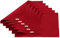 Vivi Idee® 6er Tischsets Platzset 100% Baumwolle Weihnachtsdeko Platzdeckchen Stoff abwaschbar Handgenäht 52x33cm (Rot)
