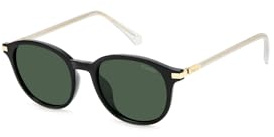 Polaroid Pld 4148/g/s/x 7ZJ/UC BLACK GREEN Sunglasses Unisex Polycarbonate, Standard, 50