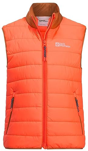 Jack Wolfskin Unisex Kinder Zenon Vest K Weste, Fuzzy orange, 152