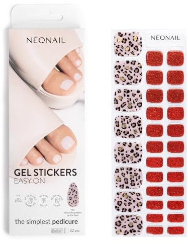 NÉONAIL Nagelfolie UV Härtend - Gel Stickers Easy On - UV Gel Strips - Fingernägel zum Aufkleben - Nagelsticker - Nagellackstreifen - Nagelaufkleber - Aufkleber Nägel - P01
