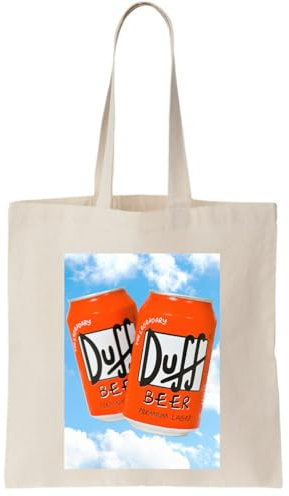 Holly duff beer cans in the clowds Canvas Tote Bag/Holly Duff Bierdosen in Clowds Canvas Tasche, Natural