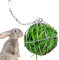 Kaninchen Heu-Futterspender Gras Spielen Heuball Kauspielzeug Edelstahl Futter und Gras Rahmen Schalen Kleintiere Heu Krippe Spender für Hamster Rennmäuse Chinchillas Meerschweinchen
