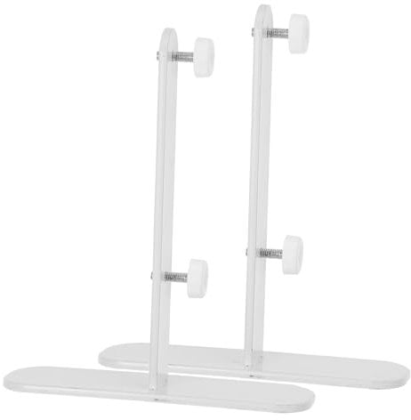 UKCOCO 2pcs Perfboard Brackets Desk Table Desk Stand Shelving Brackets Table Pegboard Display Tabletop Pegboard Bracket Pegboard Panel Support Bracket Table Pegboard Brackets White Iron