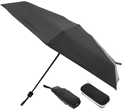 Holibanna Parapluie Pliant Uv Protection Parasol Pans Compact Et Léger Pour Filles Pour Voyages Promenades Plein Air