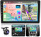 6G&128G VECHTEL 9 Radio de Coche para Ford Transit 2009-2016/ Focus 2005-2008 con Carplay Android Auto,Android 13,8 núcleos,Bluetooth,DSP Radio RDS/FM,GPS Wi-Fi,cámara de visión Trasera AHD