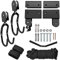 Kayak Hoist Canoe Ceiling Pulley System Hanging Pulley Rack for Kayak, Holds Up to 125lb Ceiling Kayak Lift System, Rubber Coated Hooks Protect From Scratches