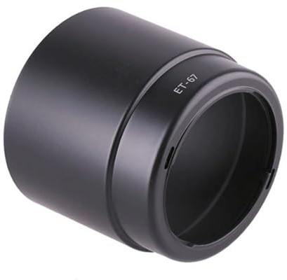 ET67 Objektivschutz für EF 100 mm F/2.8 Makro-Objektiv, Sonnenschutz, abgeschirmt, Streulicht und Wetter Objektivschutz