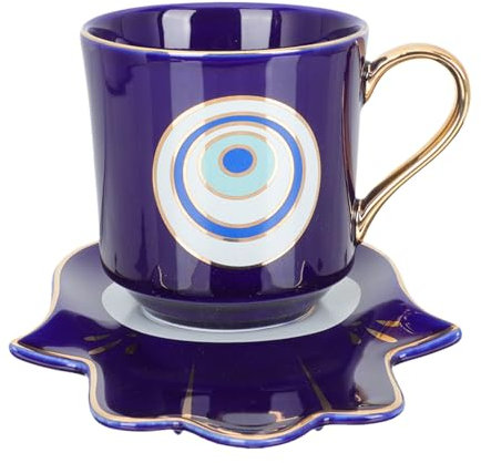 iplusmile 1Set Tazze da Tè Decorativo Tazza da Latte con Design e Facile per Pomeriggi con Tè