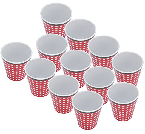 Nikou Set di 12 tazze in melamina, per latte, caffè, tè, bevande, per casa, ristorante, scuola, ufficio, 226,8 g, leggere, lavabili in lavastoviglie, colori assortiti