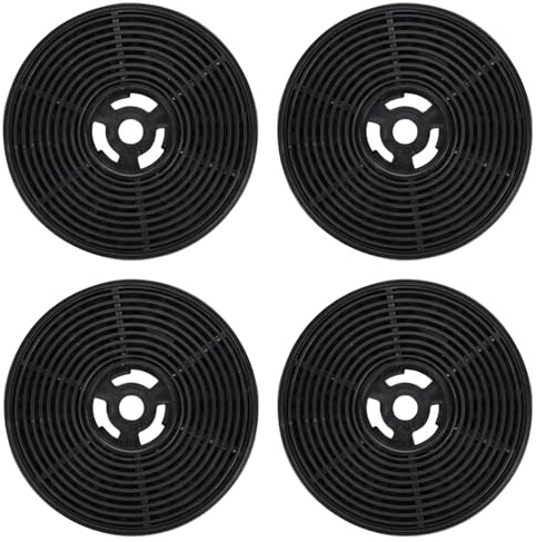 Alrens Aktivkohlefilter Für Respekta Dunstabzugshaube, 4 Stk. 108X24 Cm, Kohlefilter Mit Aktivkohle-Einsatz, Passend Für Dunstabzugshauben, Modell: 9mm (Schwarz)