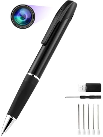 HD1080P Mini-Körperkamera, Bodycam Stift Body Kamera Überwachungskamera Videorecorder Tragbare Mini Kamera für Konferenzen, Büro und Unterricht