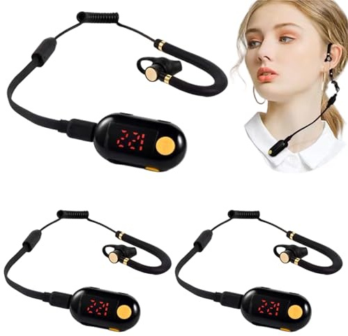 Hperu Mini walkie Talkie 3 Pezzi ricetrasmettitore FM Portatile Piccoli walkie Talkie per ristoranti, supermercato, Ospedale, Turismo, Mini