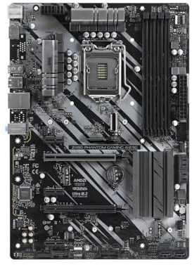 Placa Madre Fit For ASRock Z490 Phantom Gaming 4/2.5G Intel LGA 1200 DDR4 128 GB Compatible con CPU 10900F 10105 10300 G6400 10600 SSD ATX NVMe