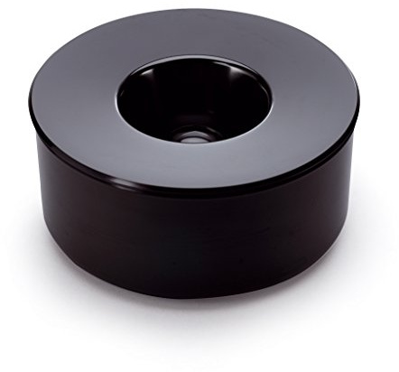 Durable Aschenbecher Kulan, schwarz, geschlossener, abnehmenbarer Ascherdeckel, brandhemmender Spezialkunststoff, keine Geruchsbelästigung - 60 x 130 mm, 1799021000