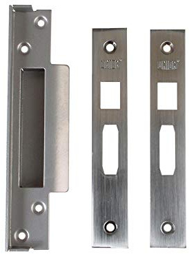 Union Locks Strongbolt 2200 Mortice Sash Lock Rebate Kit 26mm - Satin Chrome (Boxed)