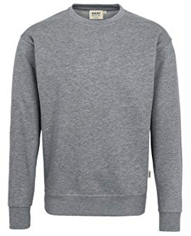 HAKRO Sweatshirt „Premium“ - 471 - grau meliert - Größe: 3XL