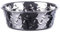 Loving Pets Ruff-N-Tuff Diamond Plated Dog Bowl Stainless Steel Heavy Weighted Dish - Medium (1.9 Litre)